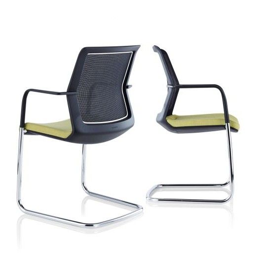 Workday Black Cantiler Chair